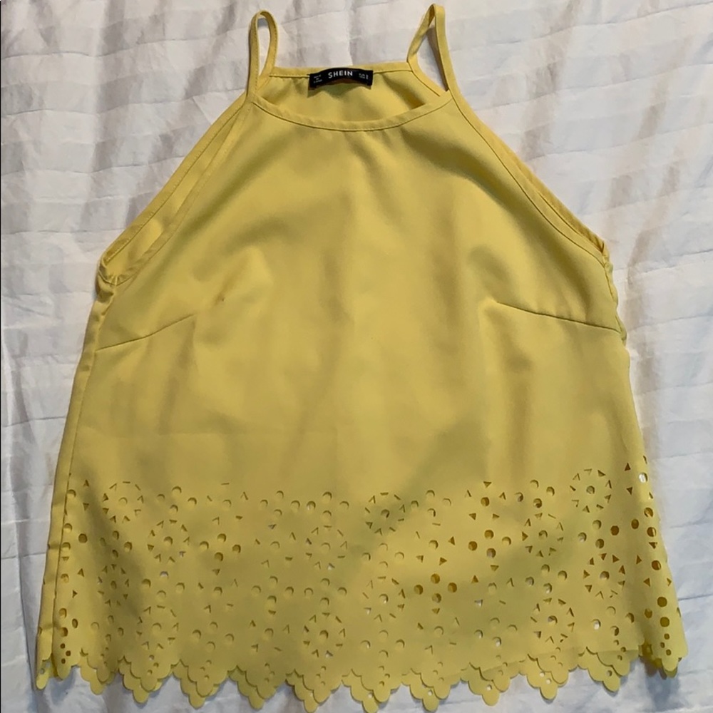 SHEIN YELLOW TANK
